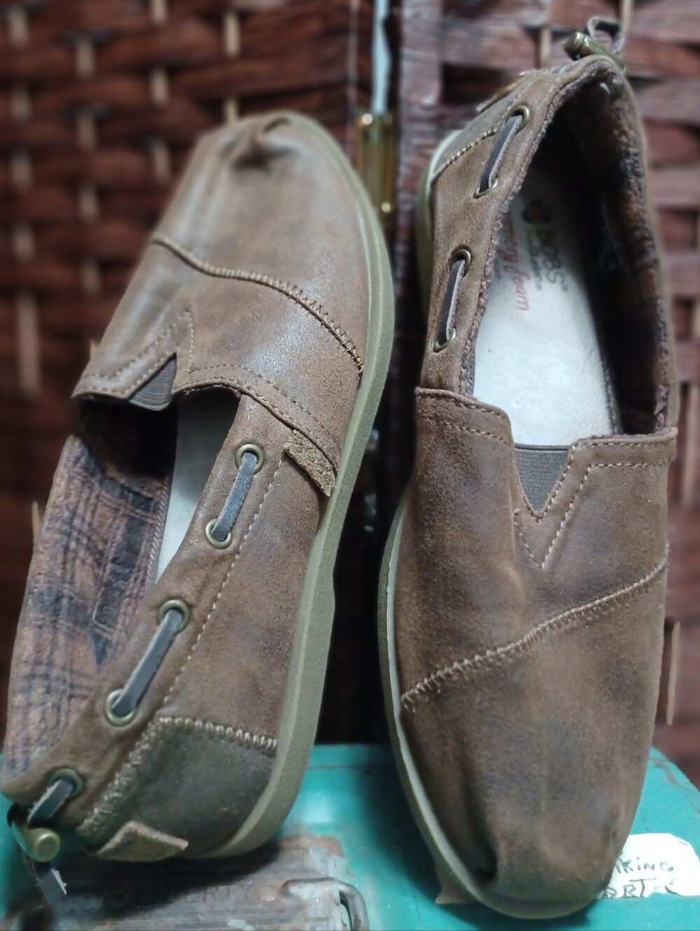 Skechers Brown Slip-On Loafers — Casual Suede Look